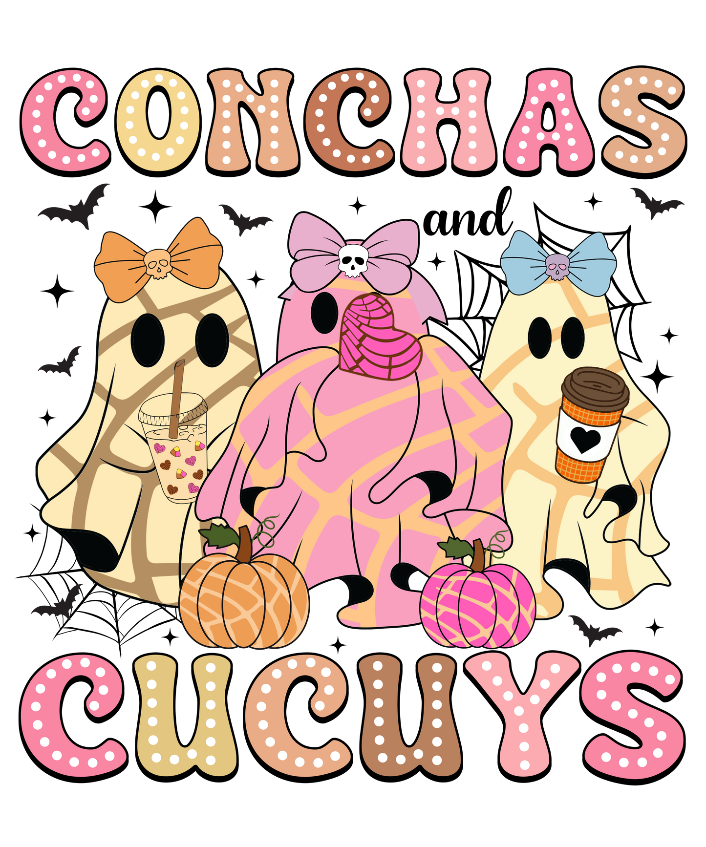 Concha Halloween Ghost T-Shirt Layouts